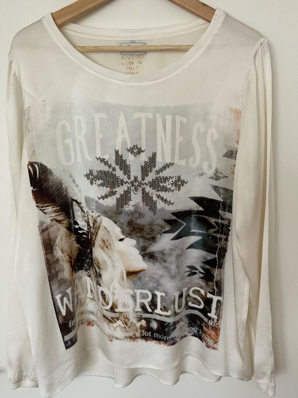 Grace Camicette: GRACE 100% Seiden Bluse Gr L ecrue – Usato da Urdorf venduto da alda02