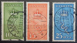 Dänemark Kat. 177-179 gest. 1929 Kat. 50 Euro