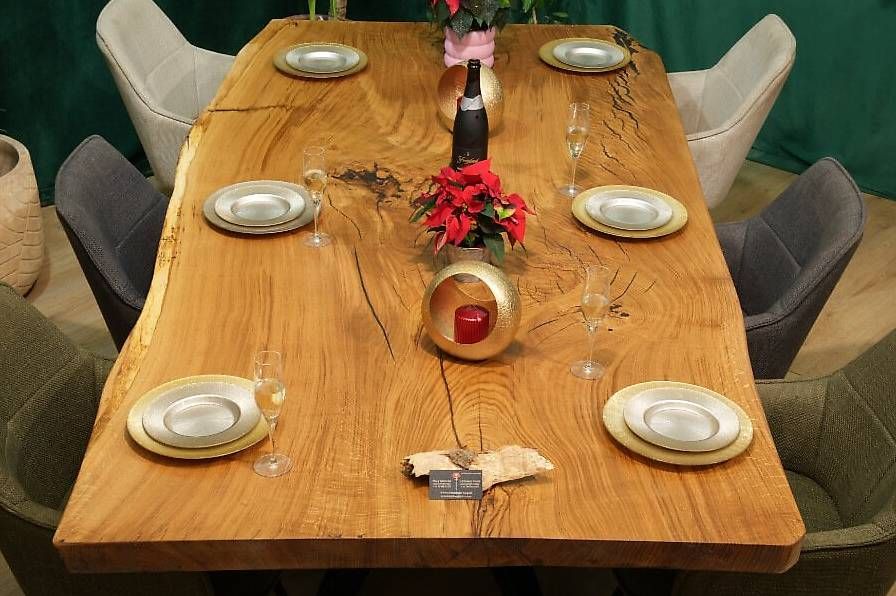 Tables: Eichenesstisch aus 1 Baumscheibe - Einzigartig & Natur pur – D'occasion à Walchwil par Swissdesign_Haag 5
