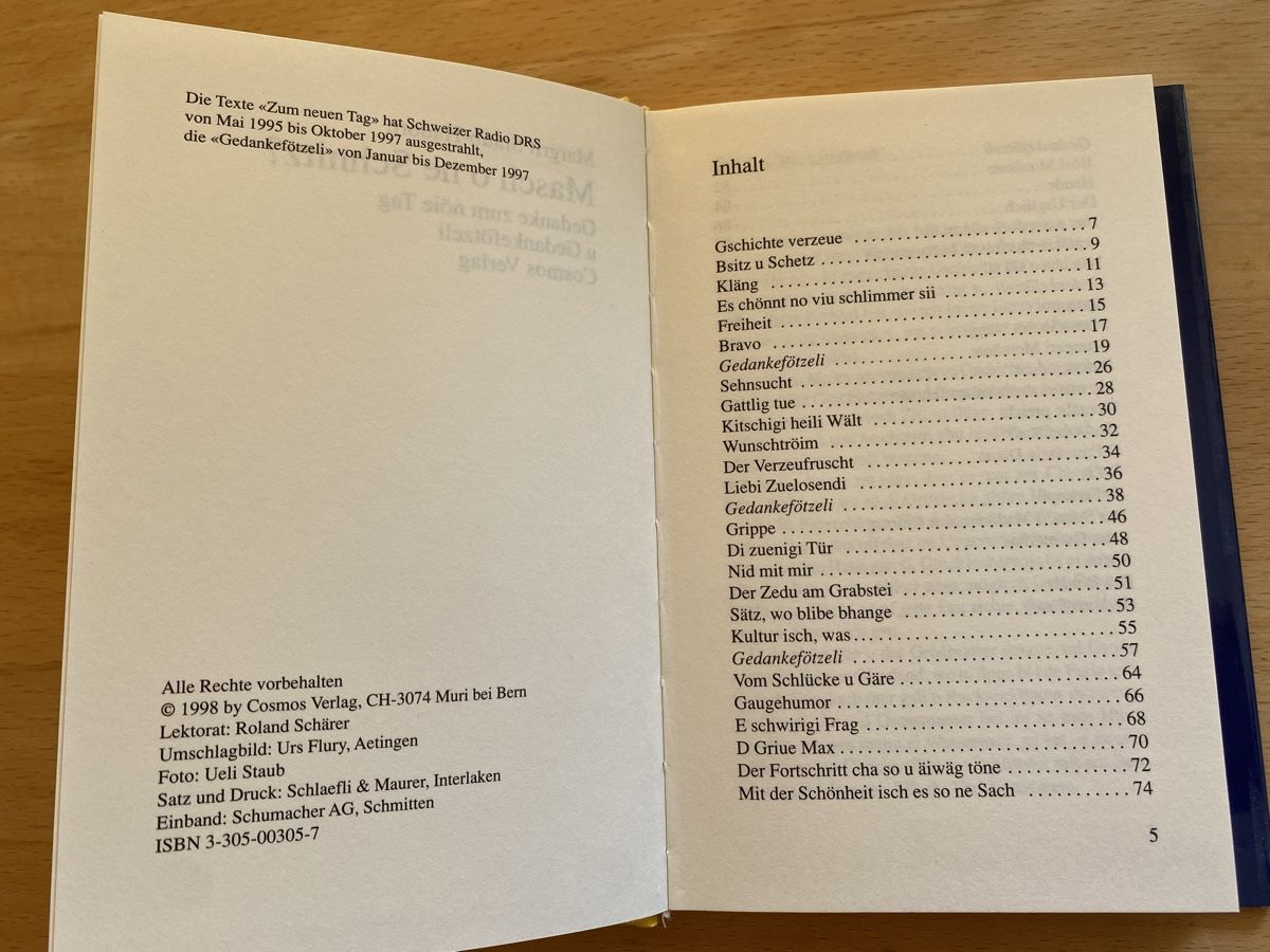 Libri: Masch o ne Schnitz? - Margrit Staub Hadorn – Usato da Schwarzenburg venduto da Michellu 4