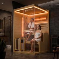 Traditionelle Sauna - Salzsauna PARMA Natur - 120x120x190cm