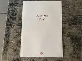 Audi 90 20 V Faltprospekt 8 Seiten Topzustand