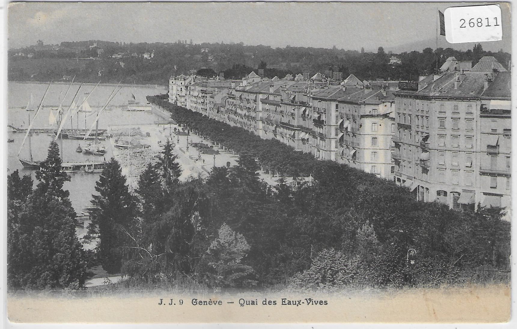 Cartoline postali: Geneve - Quai des Eaux-Vives – Usato da Ettingen venduto da Kartenplanet