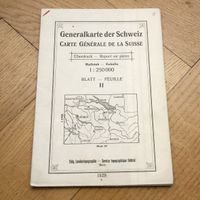Generalkarte 1:250 000 Blatt II Überdruck!!