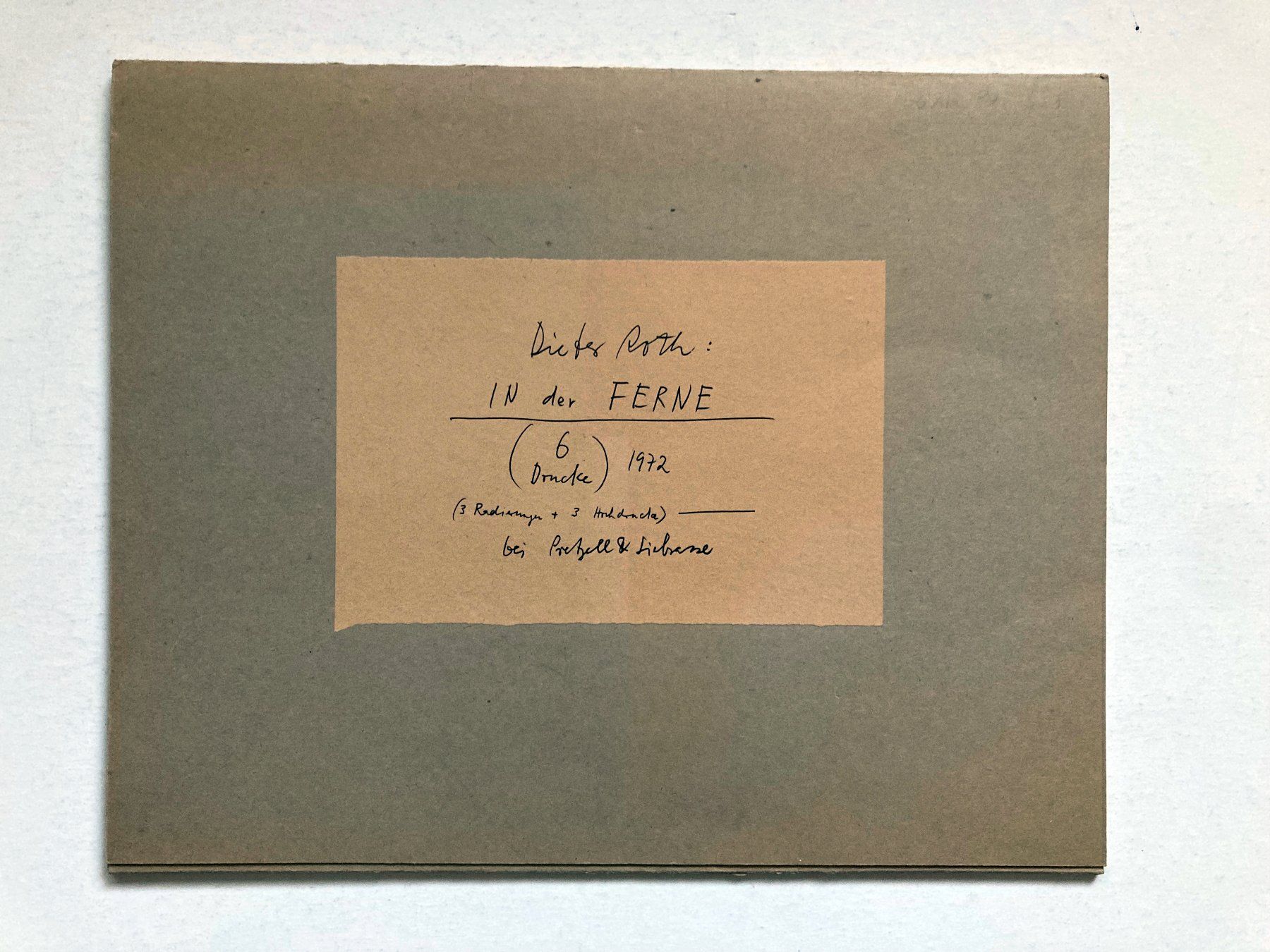 Incisioni: DIETER ROTH - IN DER FERNE - ex. 2 / 90 – Usato da Vandoeuvres venduto da ngc_9qj2