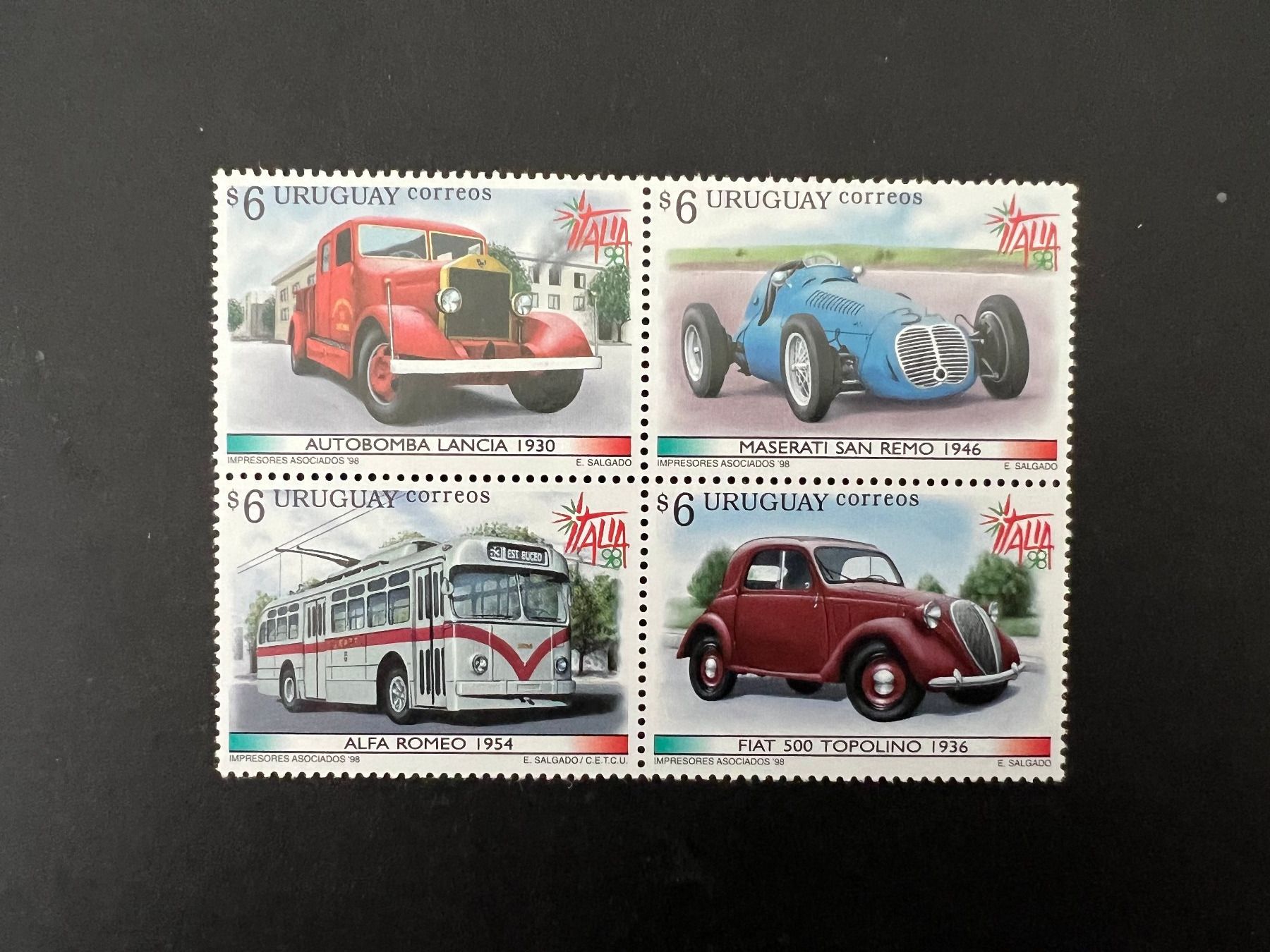 Tutti i francobolli: Uruguay Autos Oldtimer satz  1996 ** Luxus (C409) – Nuovo (secondo la descrizione) da Hinwil venduto da Sidi4