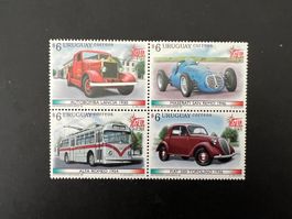 Uruguay Autos Oldtimer satz  1996 ** Luxus (C409)