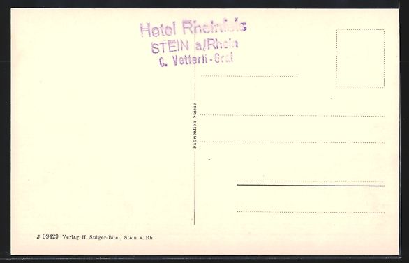 Cartoline postali: AK Stein a. Rhein, Alte Häuser – Usato da Berlin venduto da bartko-reher 1