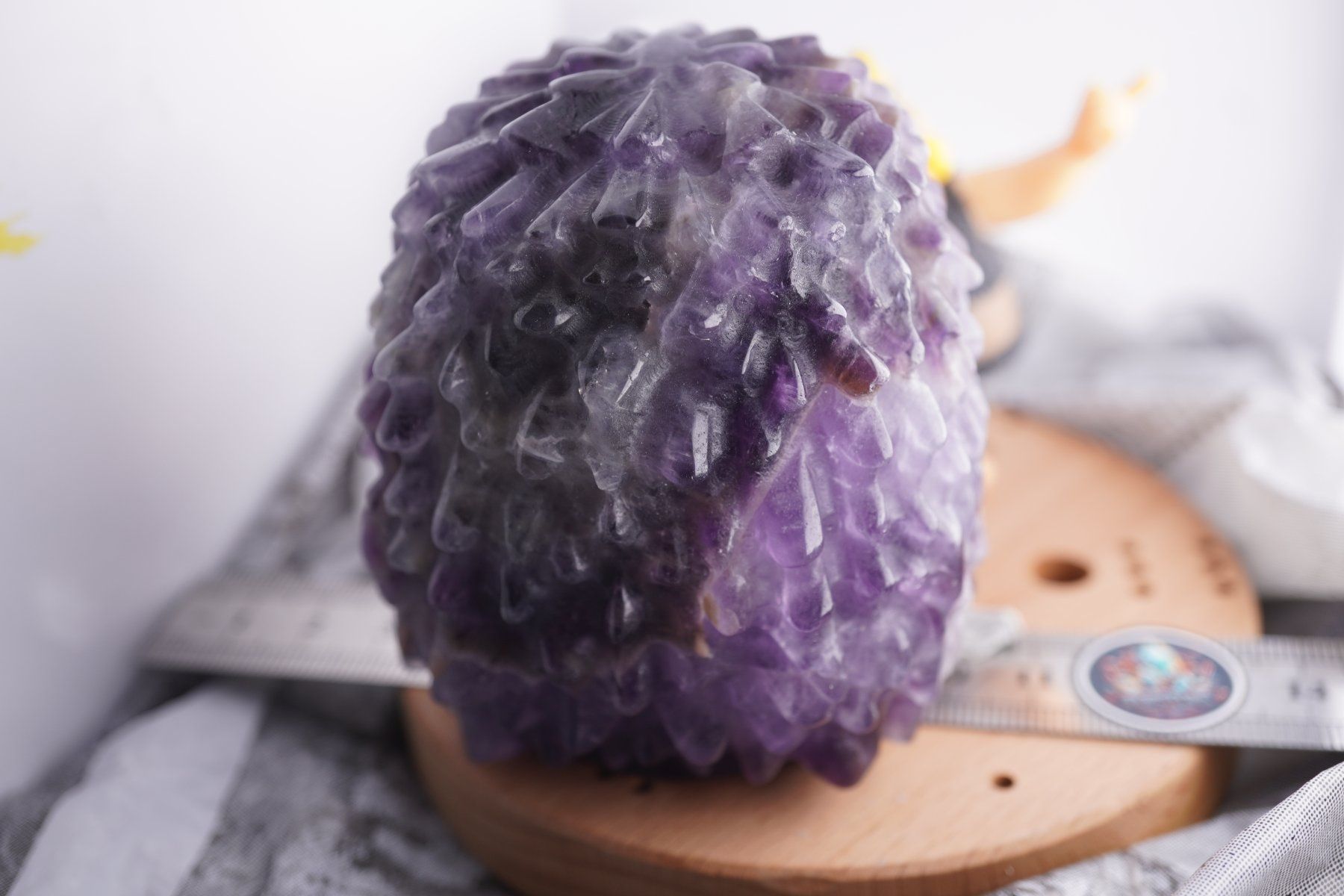 Mineralien & Heilsteine: Chevron Amethyst Igel  Mega Süss  7cm x6cm – Neu und originalverpackt aus Eschenbach SG von topstone 4