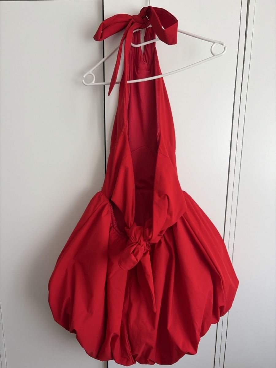 Vestiti: Robe rouge style bulle, dos nu avec noeux – Nuovo (secondo la descrizione) da Renens VD venduto da sar_bwz5 3