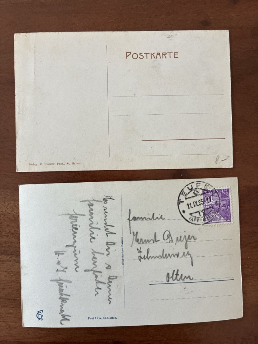 Cartes postales: 8 Ansichtskarten Schweiz von Teufen AP – D'occasion à Oftringen par Cla.vD.74 3