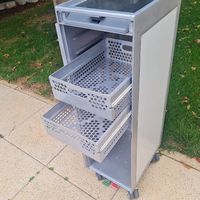 Set von 2 Flugzeugtrolley Schubladen aus Aluminium (Atlas)