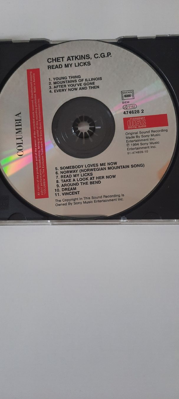 CDs: CHET ATKINS READ MY LICKS – Gebraucht aus Zofingen von Tinpan 2