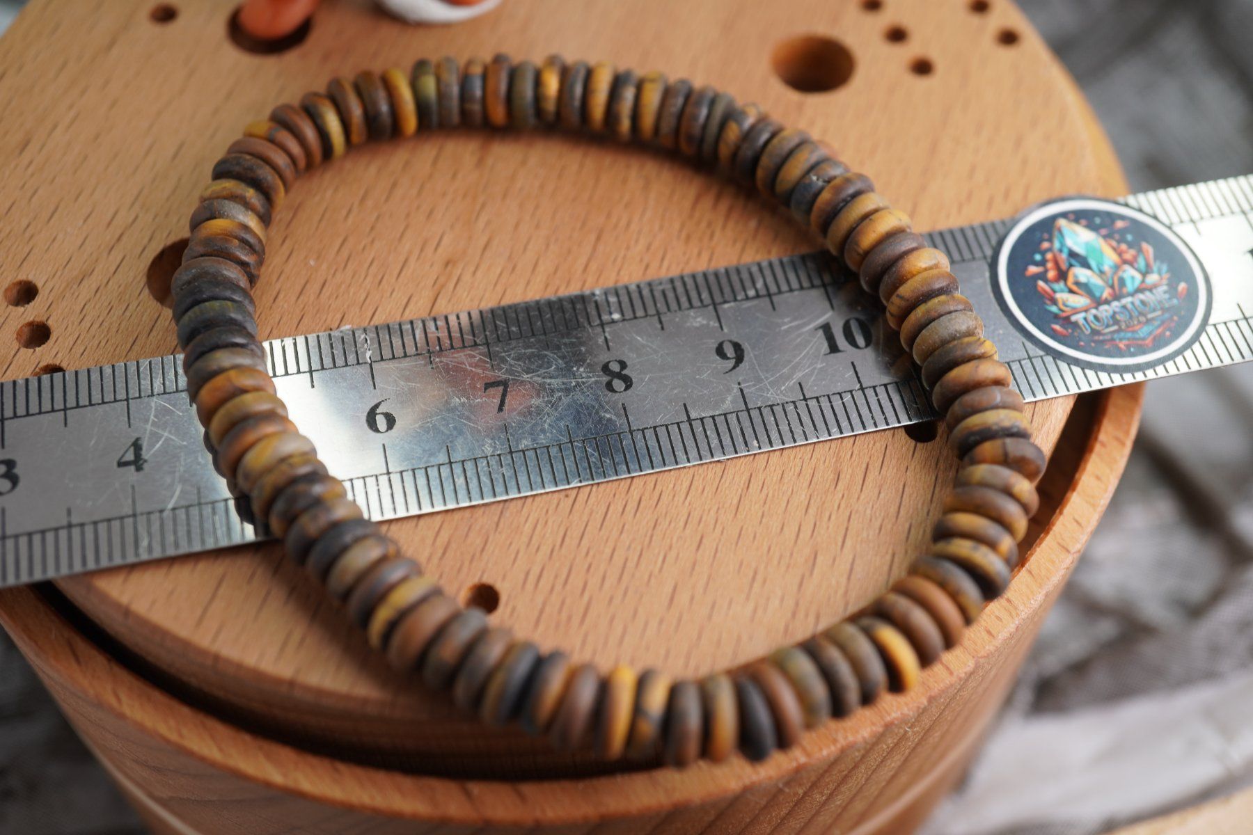 Minerali & Pietre curative: Tigerauge  Edel   Donuts   Armband  Ab 1.- – Nuovo e nell'imballaggio originale da Eschenbach SG venduto da topstone 2