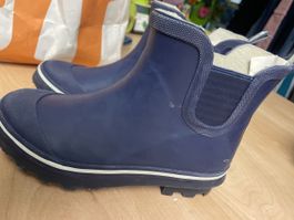 Neue dunkelblaue Gummistiefeletten Gr.34