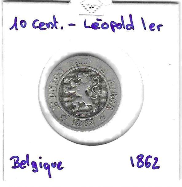 Tutti le monete: 10 centimes - Léopold Ier-1862 – Usato da Tavannes venduto da Zitume