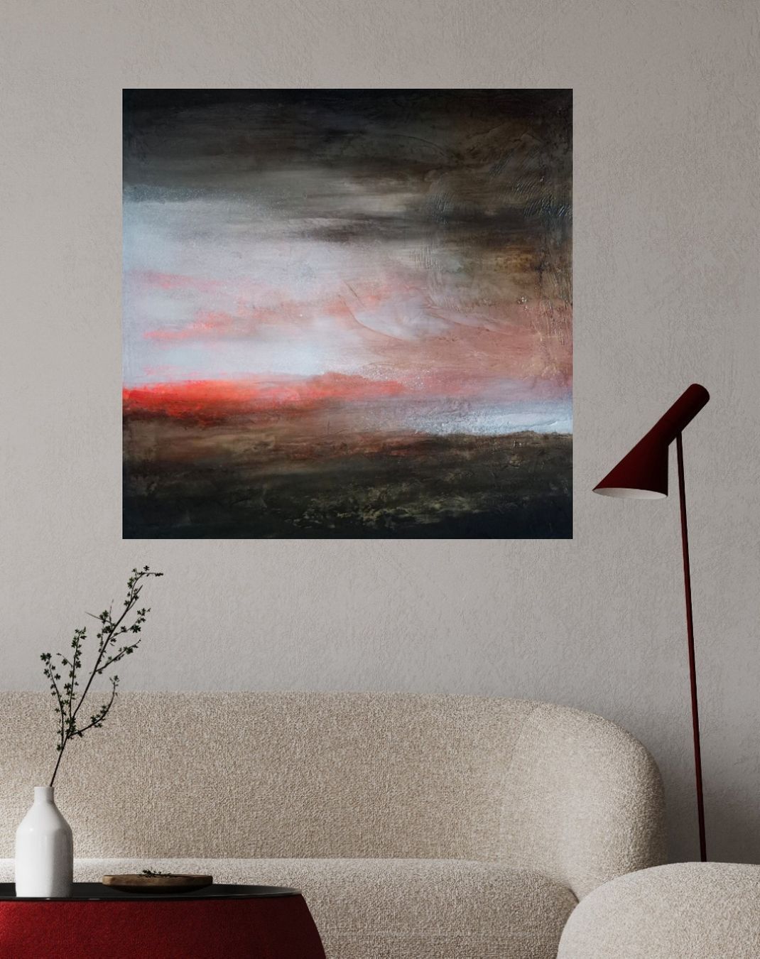 Tableaux: Gemälde "Sunset", 70x70 cm, Mixed Media, Unikat – Neuf avec emballage d'origine à Rothenburg par majol
