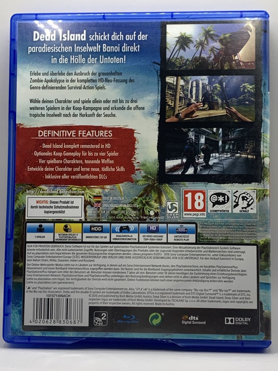 Sony Giochi: Dead Island: Definitive Edition - PS4 – Usato da Ostermundigen venduto da RG-Collector 1