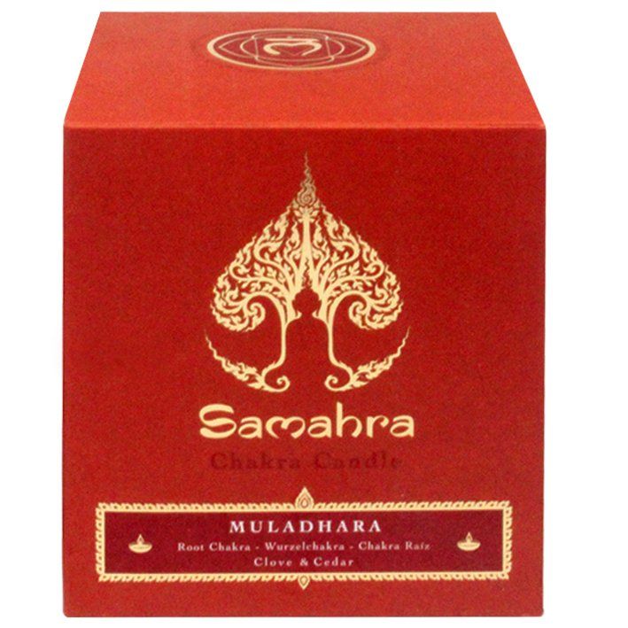 Candele: Samahra Chakra-Kerze - Wurzel-Chakra – Nuovo e nell'imballaggio originale da Mauren venduto da Yeelen