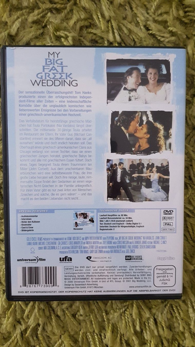 Tutti i DVDs: My Big Fat Greek Wedding – Usato da Dornach venduto da Letizia1987 1