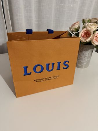 Louis Vuitton Papiertragetasche orange guter Zustand