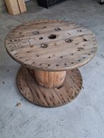 Antike Kabelrolle Holz Bobine Druchmesser 80 cm.