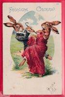 PRÄGEKARTE, FRÖHLICHE OSTERN, 16.4.1906