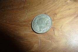 Silber, Münze, 2 Schweizer Franken, 1965