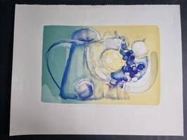 DORIS WALSER LITHOGRAPHIE SIGNIERT KÜNSTLERPROBE