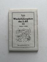 Militärkarte Schweiz Wiederholungskurs 2. AK 1951