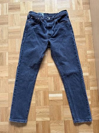 Levis 501 Skinny, Grösse W28 L30, schwarz