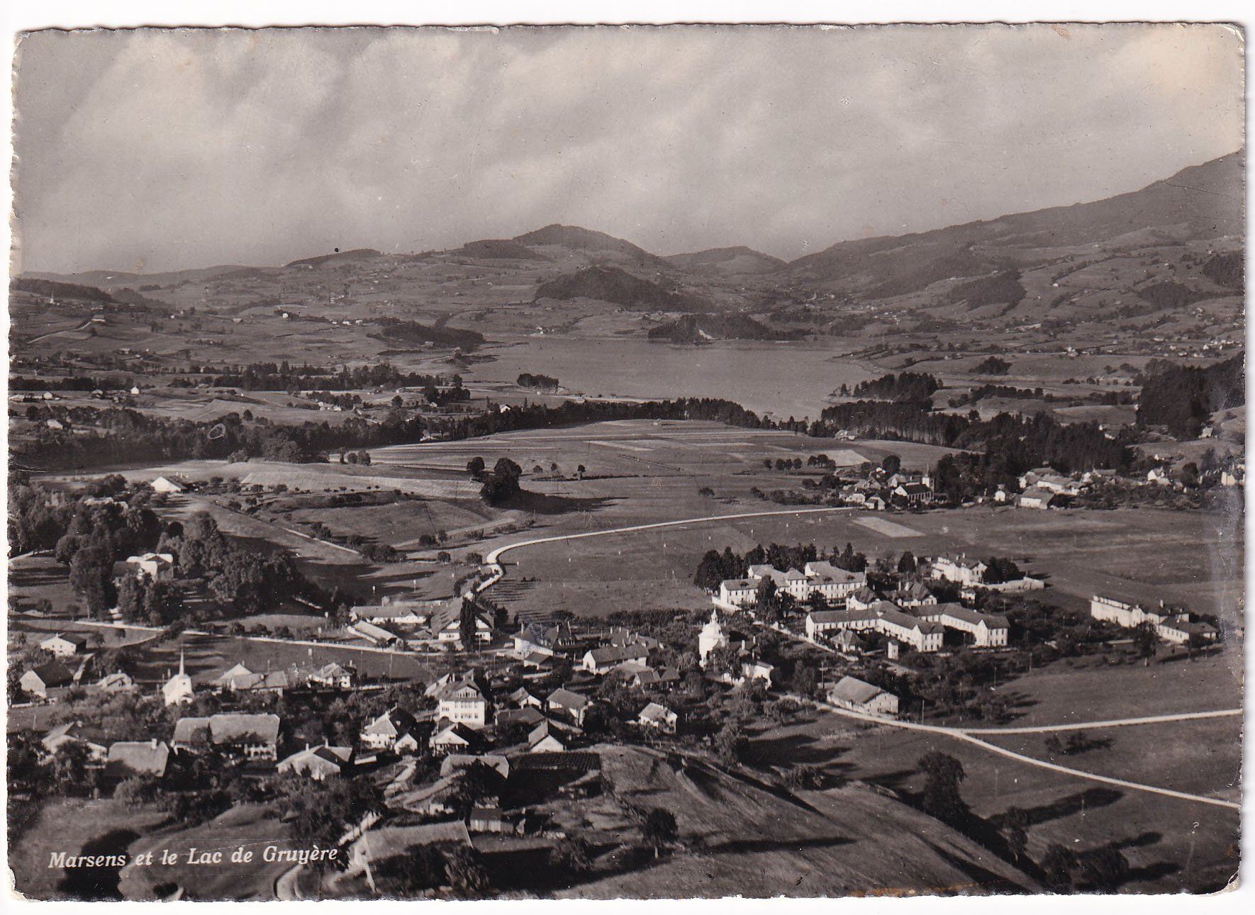 Cartoline postali: Marsens et le lac de Gruyère – Difettoso da Cormoret venduto da Pascalll2001