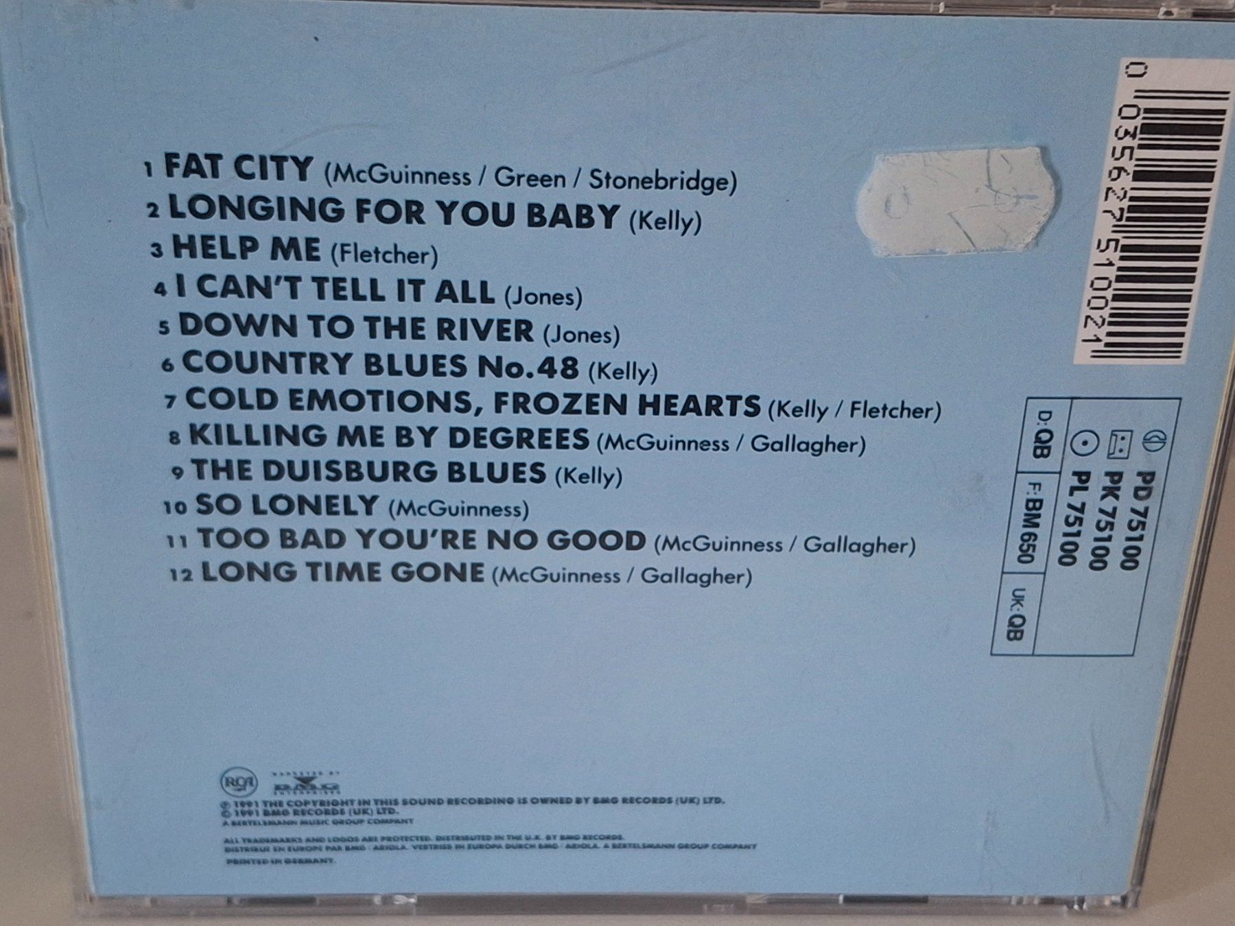 CD: CD The Blues Band - Fat City – Usato da Aarberg venduto da Jackup1 1