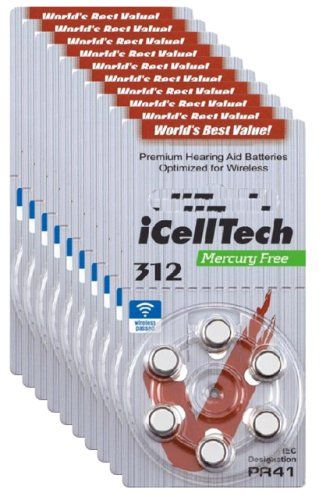 Caricatori & Batterie: 120 Hörgerätebatterien iCellTech P312 – Nuovo e nell'imballaggio originale da Hünenberg venduto da Electron0 2