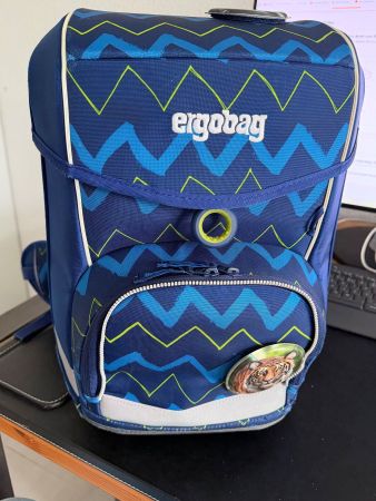Ergobag Schulrucksack Set (3-tlg.) cubo blau