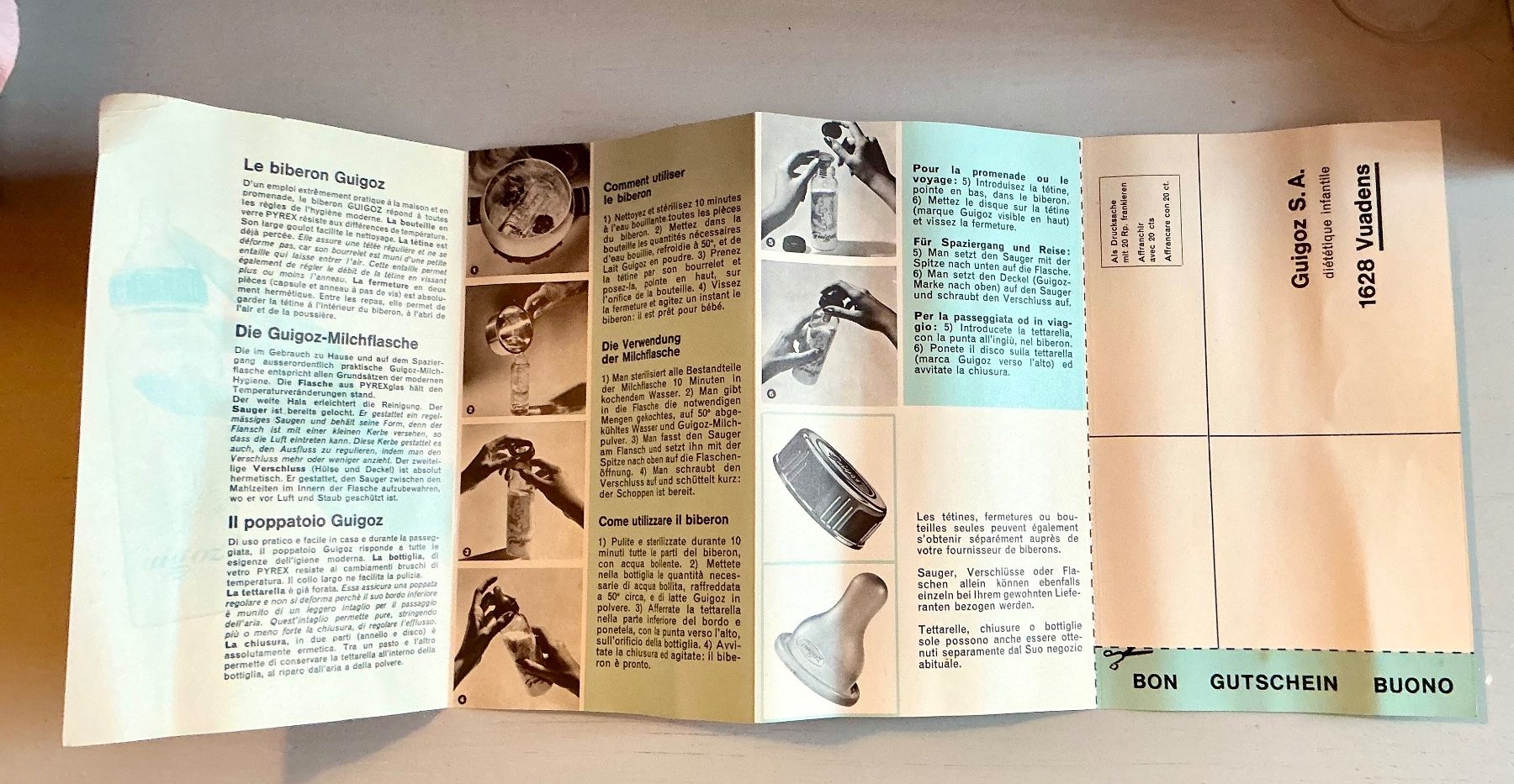 Pasti del neonato: VINTAGE GUIGOZ SCHOPPENFLASCHE – Usato da Zell LU venduto da Silvermemory 7