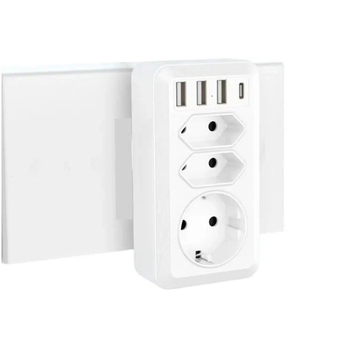 Alimentazione elettrica: Netzstecker Verteiler mit einer Kamera eingebaut – Usato da Winterthur venduto da Smart-cam 1