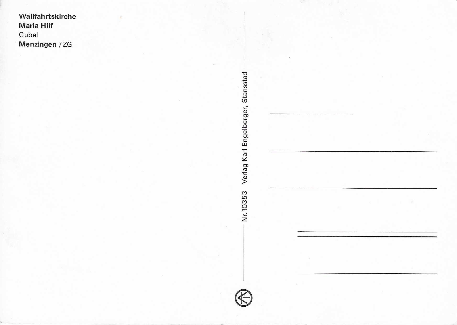 Cartoline postali: Wallfahrtskirche Maria Hilf Menzingen ZG – Nuovo (secondo la descrizione) da Rothrist venduto da Stranglehold 1