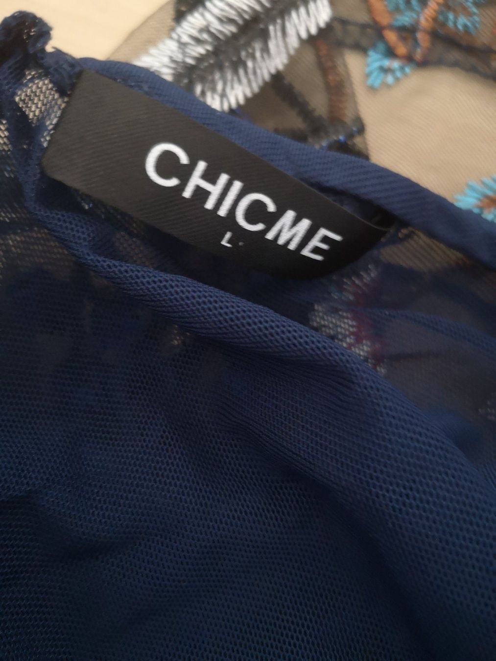 Top: Dunkelblaues Blumen Top – Nuovo (secondo la descrizione) da Büttikon AG venduto da PAM120319 4