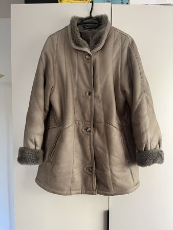 Winterjacke echtes Leder / Fell