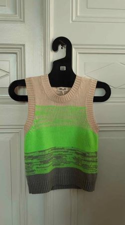 Gilet Baum and Pfergarten vert fluo, blanc et gris.