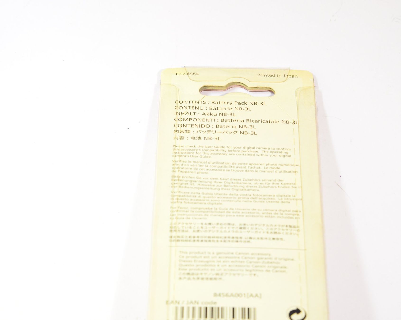 Canon Akkus: Akku Canon NB-3L – Neu und originalverpackt aus Erlinsbach von foto_5018 1