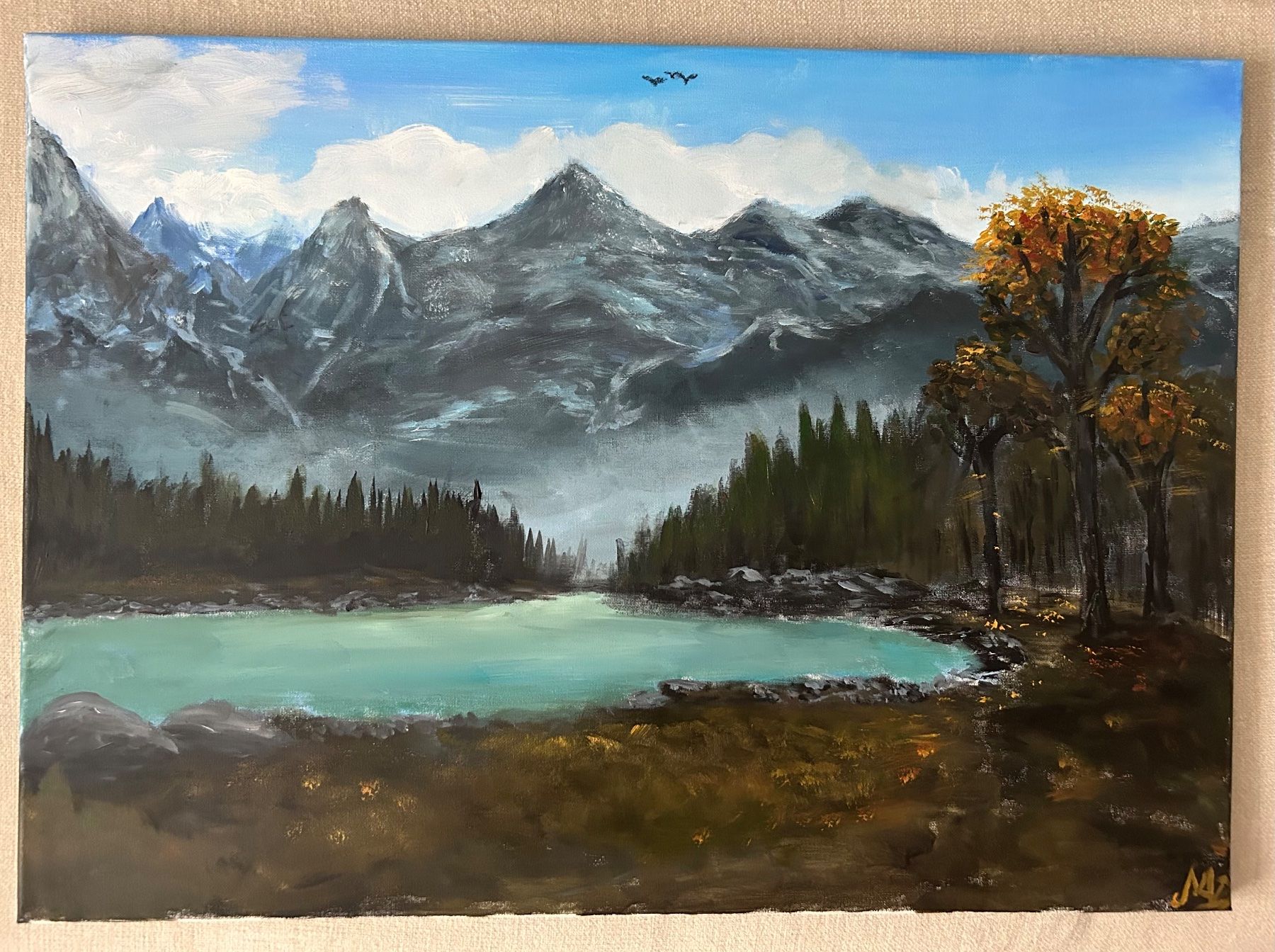 Dipinti: Berg Landschaft 50x70cm – Nuovo e nell'imballaggio originale da Pfäffikon SZ venduto da Andrei_Moro_Kunst 4