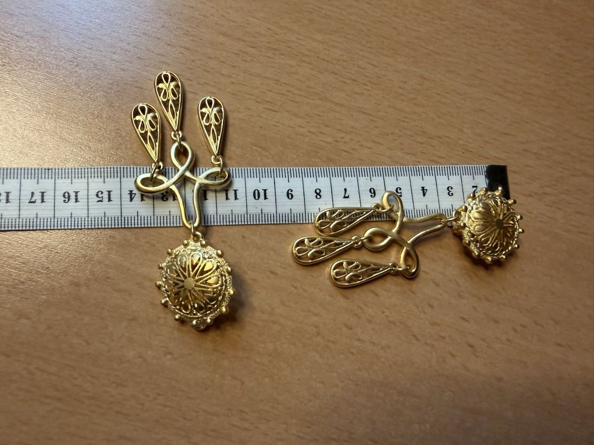 Ohrringe & -stecker: Goldfarbene Vintage Ohrringe – Gebraucht aus Lamone von LaCantinaMagica 3