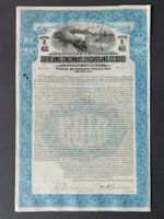 Cleveland, Cincinnati and St.Louis Raylway 1927, 1000 Dollar