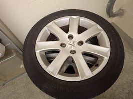 Sommerräder mit Original Alufelgen für Peugeot 207
