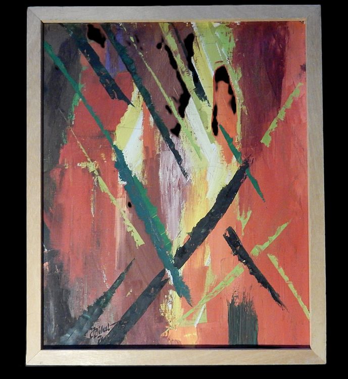 Huile Sur Toile - Paysage Expressionniste - Signé Gino Moro