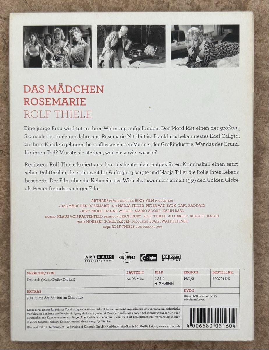Tutti i DVDs: DAS MÄDCHEN ROSEMARIE – Nuovo (secondo la descrizione) da Dietikon venduto da AndreaSch01 1