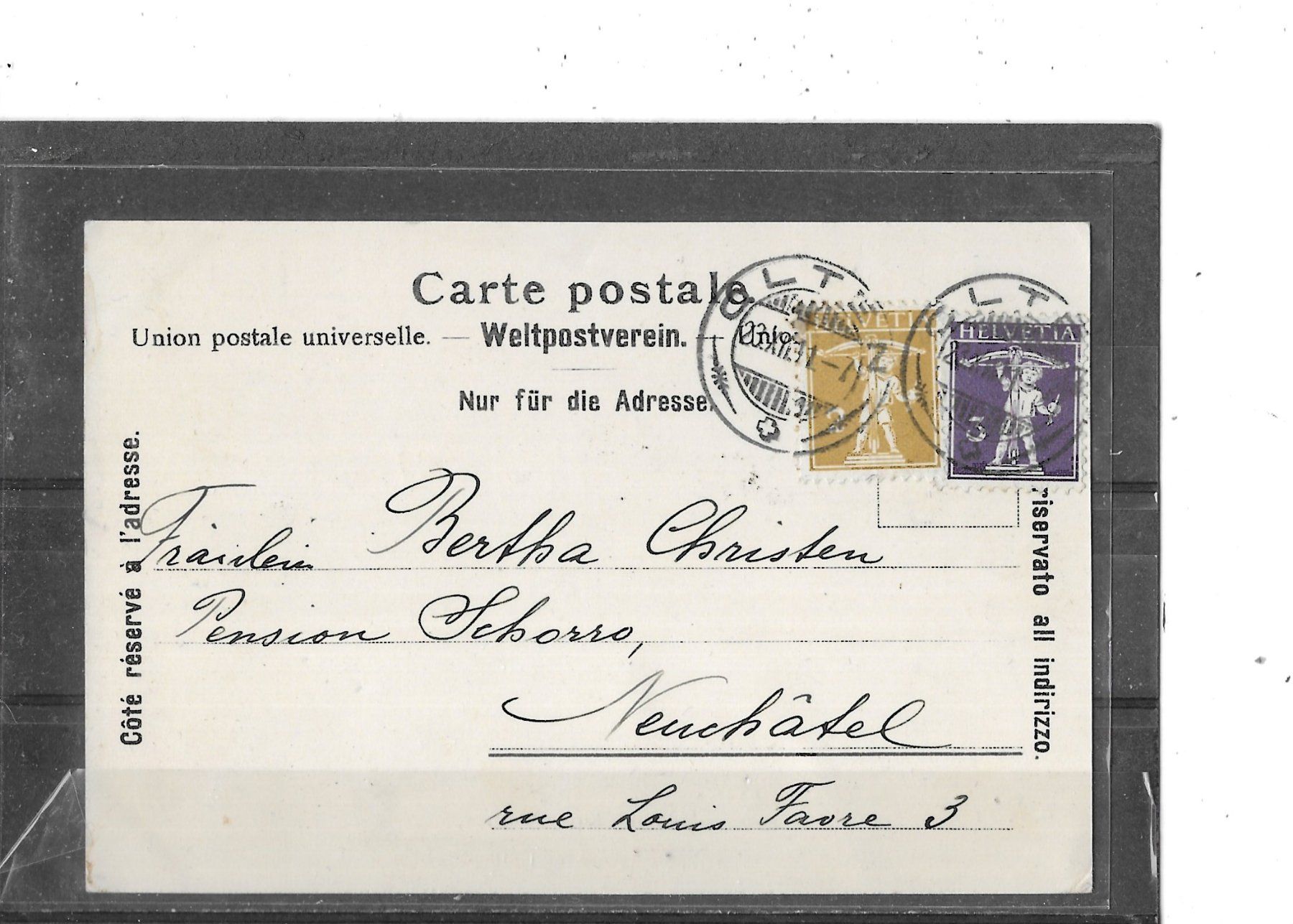 Cartoline postali: SO Olten 1911 belebter Kirchenplatz – Usato da Schocherswil venduto da Wilare 1