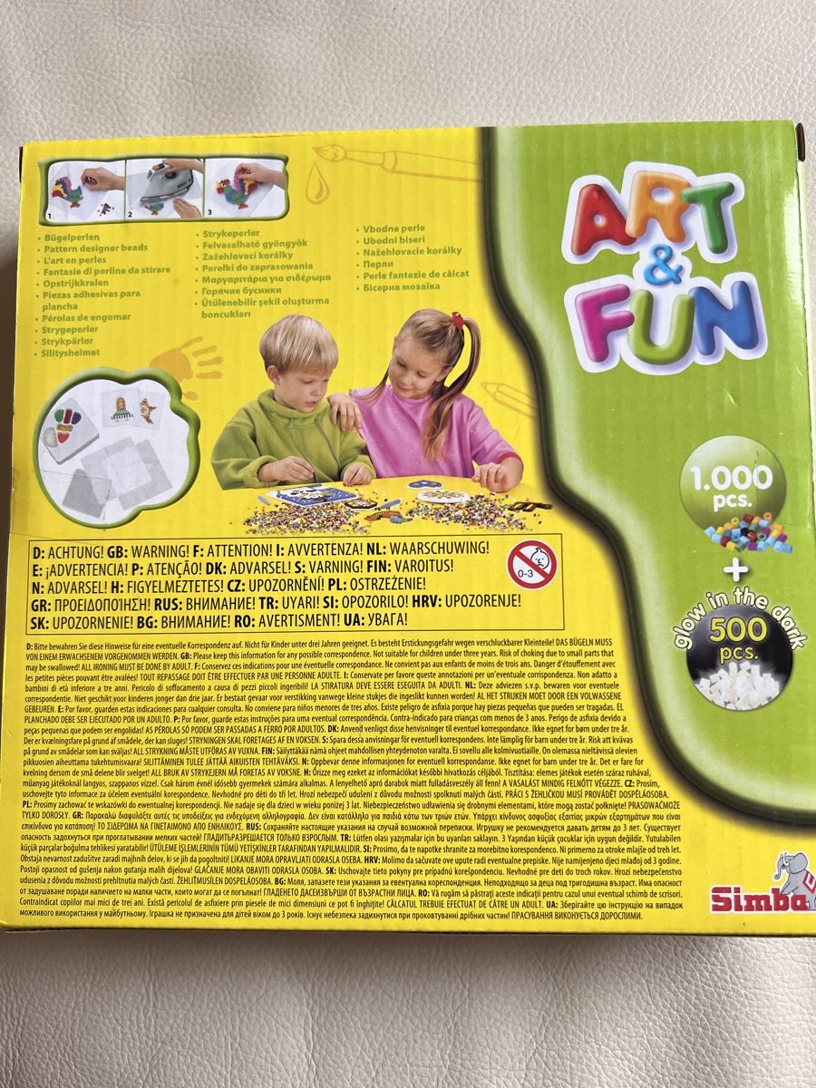 Kit bricolage: Simba Art & Fun Bügelperlen, 1500 Teile, Bastelspass – Nuovo e nell'imballaggio originale da Teufen AR venduto da Maleaa 1